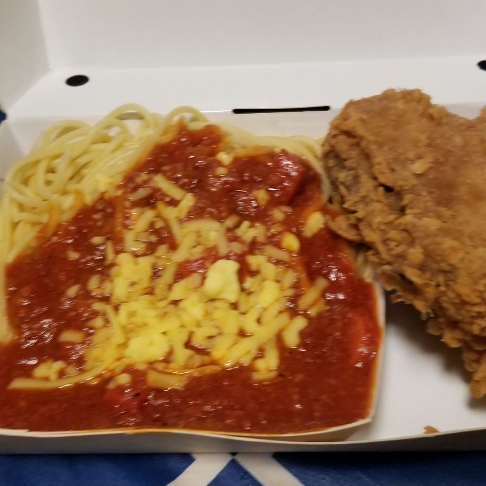 Jollibee - 1 pc Chickenjoy with Jolly Spaghetti - Chicken Shop Near Me - Alhambra, California Jollibee - 1 pc Chickenjoy with Jolly Spaghetti - Chicken Shop Near Me - Alhambra, California