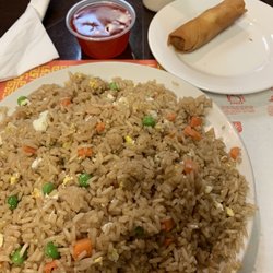 New China Restaurant - Fried rice with spring roll