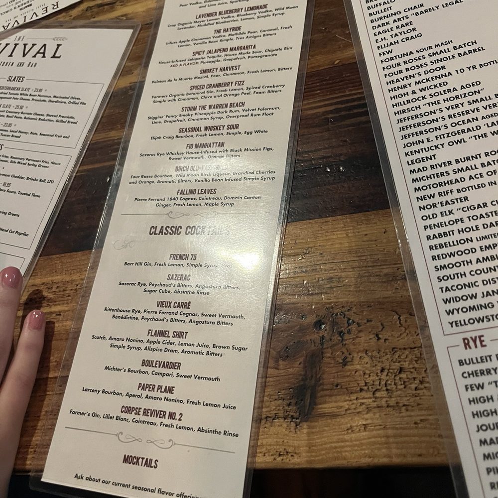 The Revival Craft Kitchen & Bar - Whiskey Bars Near Me - Warren, Rhode Island The Revival Craft Kitchen & Bar - Whiskey Bars Near Me - Warren, Rhode Island