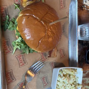 LazyG Brewhouse - Chicken sandwich & phenomenal macaroni salad - Brewpubs Near Me - Prescott, Arizona