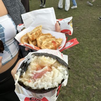 Langostino Sushi Burrito - Salmon Burrito ($20) - Food Trucks Near Me Langostino Sushi Burrito - Salmon Burrito ($20) - Food Trucks Near Me