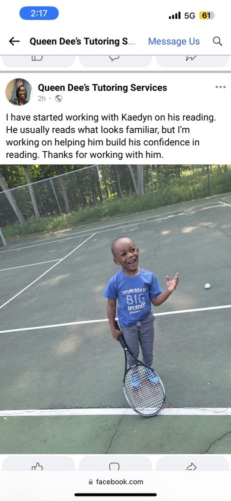 Queen Dee's Tutoring Services - reading tutor in Milwaukee, WI