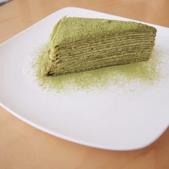 Prince Tea House - Green tea Mille crepe cake - Tea Rooms Near Me - Flushing, New York