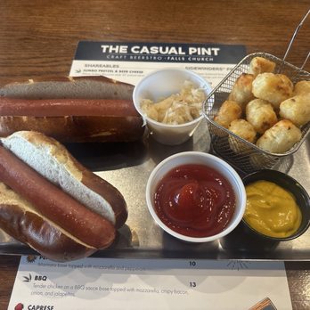 The Casual Pint - The hot diggity dogs Tater Tots - American Near Me - Falls Church, Virginia The Casual Pint - The hot diggity dogs Tater Tots - American Near Me - Falls Church, Virginia