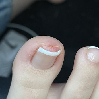 Sparkle Nails - Horrible French tip and a cut - Nail Salons Near Me - Ceres, California