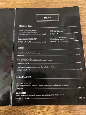 Menu photo 1 Pivnice U Pivrnce Prague, PR Menu photo 1 Pivnice U Pivrnce Prague, PR
