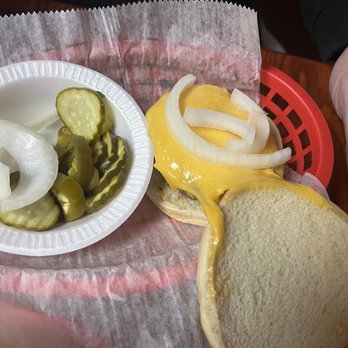 Candlelight Tavern - Cheeseburger with sides - Dive Bars Near Me - Denver, Colorado
