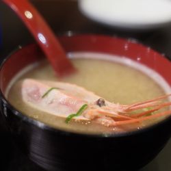 Mitch's Fish Market & Sushi Bar - Miso soup w/ shrimp head