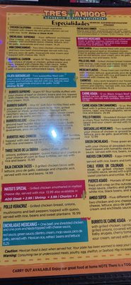 Menu photo 2 Tres amigos Louisville, KY Menu photo 2 Tres amigos Louisville, KY