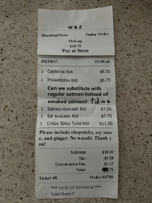 W & Z Asian Bistro & Sushi Bar by null