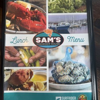 Sam's Chowder House - Menu - Seafood Near Me - Half Moon Bay, California