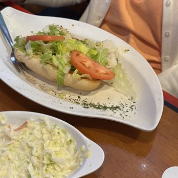 Florida's Seafood Bar & Grill - Cod Sandwich with cole slaw - Seafood Near Me - Cocoa Beach, Florida Florida's Seafood Bar & Grill - Cod Sandwich with cole slaw - Seafood Near Me - Cocoa Beach, Florida