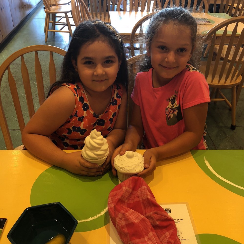 My little nieces: chose their own pieces - cupcake and ice cream cone My little nieces: chose their own pieces - cupcake and ice cream cone