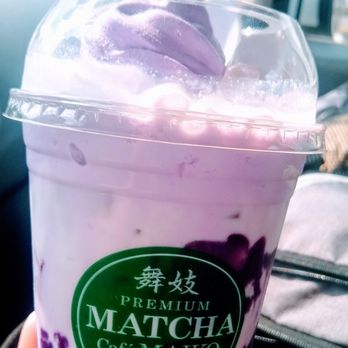 Matcha Cafe Maiko - Large Ube Latte Float w/crystal jelly - Ice Cream & Frozen Yogurt Near Me - Atlanta, Georgia Matcha Cafe Maiko - Large Ube Latte Float w/crystal jelly - Ice Cream & Frozen Yogurt Near Me - Atlanta, Georgia