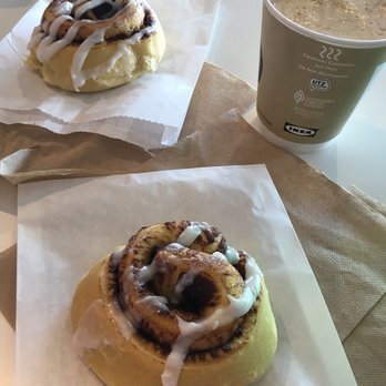 IKEA - 2 cinnamon rolls $1 each and a cup of coffee, also around $1. Really yummy rolls! Needed more spices and glaze though, to me. - Home Decor Near Me - Burbank, California IKEA - 2 cinnamon rolls $1 each and a cup of coffee, also around $1. Really yummy rolls! Needed more spices and glaze though, to me. - Home Decor Near Me - Burbank, California