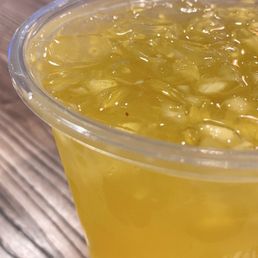 Pineapple Aguas Frescas ($9 - 32oz) - Close Up