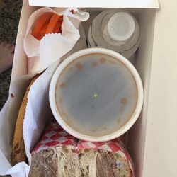 Scottzers Scratch Bakery & Box Lunches - Opening my lunch....