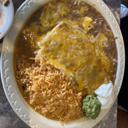 Ranchero Burrito plate Ranchero Burrito plate