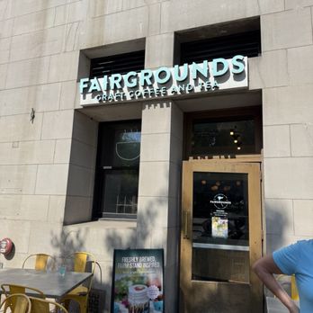 Fairgrounds Coffee and Tea - Outside - next to hotel June 2025 - Coffee & Tea Near Me - Chicago, Illinois