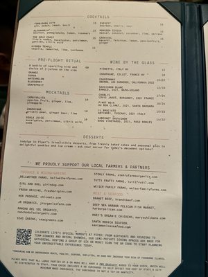 Menu photo 2 Piper Oceanside, CA Menu photo 2 Piper Oceanside, CA