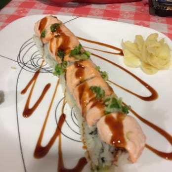 Avana Sushi - Spicy Baked Salmon Maki - Japanese Near Me - Boston, Massachusetts Avana Sushi - Spicy Baked Salmon Maki - Japanese Near Me - Boston, Massachusetts