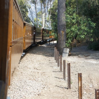 Ferrocarriles de Soller - view of train during trip - Train Stations Near Me - Palma, PM