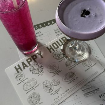 Anthem - Ube espresso martini and prickly mojito - American Near Me - Omaha, Nebraska Anthem - Ube espresso martini and prickly mojito - American Near Me - Omaha, Nebraska
