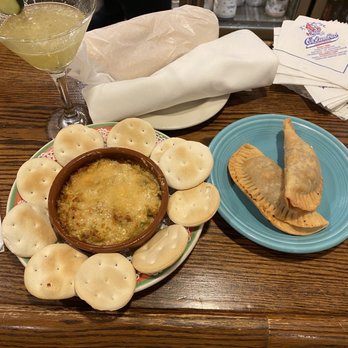 The Columbia - Empanadas and crab dip with Cuban crackers - Spanish Near Me - St Augustine, Florida The Columbia - Empanadas and crab dip with Cuban crackers - Spanish Near Me - St Augustine, Florida