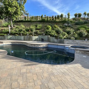 Rio Pool And Spa - The pool replace a blue color glass tile. It's more brighter and shining than before. - Pool & Hot Tub Service Near Me Rio Pool And Spa - The pool replace a blue color glass tile. It's more brighter and shining than before. - Pool & Hot Tub Service Near Me
