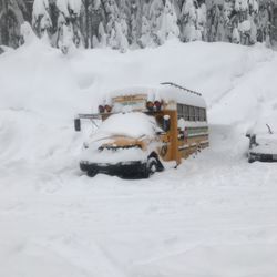 Jake's Hiway 2 Sports - The ski shuttle after a day of ripping pow at Stevens Pass Ski Area