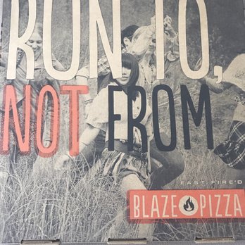 Blaze Pizza - Cute carry out box - Pizza Near Me - Orlando, Florida
