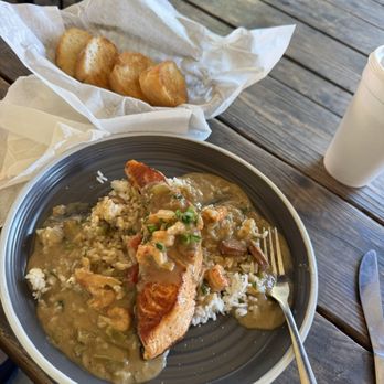 Where Y'at Seafood - Salmon with Crawfish Etouffee - Seafood Markets Near Me - Navarre, Florida Where Y'at Seafood - Salmon with Crawfish Etouffee - Seafood Markets Near Me - Navarre, Florida