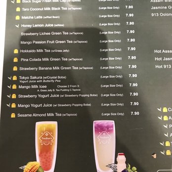 Ten Ren's Tea - a menu for a tea shop - Coffee & Tea Near Me - Toronto, Ontario