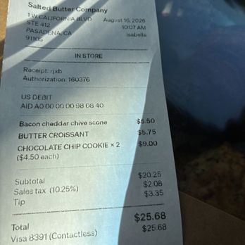 Salted Butter - Prices - Desserts Near Me - Pasadena, California Salted Butter - Prices - Desserts Near Me - Pasadena, California