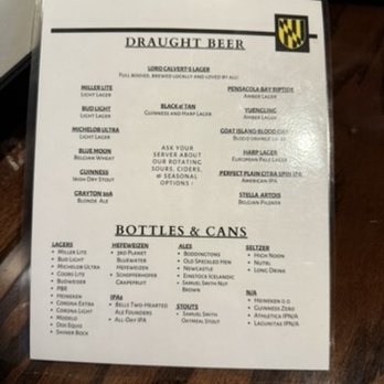 Calvert's in the Heights - Beer Selection (Mar 14, 2026) - Pubs Near Me - Pensacola, Florida Calvert's in the Heights - Beer Selection (Mar 14, 2026) - Pubs Near Me - Pensacola, Florida