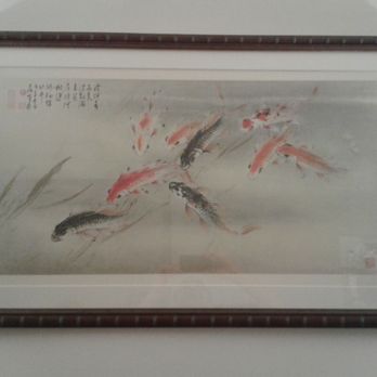Decor Art Gallery - Chinese scroll painting on rice paper with silk brocade margin. Not an easy job! - Art Galleries Near Me - New York, New York