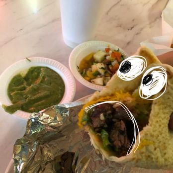 Chacho's - Steak burrito , avocado salsa, mango salsa - Mexican Near Me - San Antonio, Texas Chacho's - Steak burrito , avocado salsa, mango salsa - Mexican Near Me - San Antonio, Texas