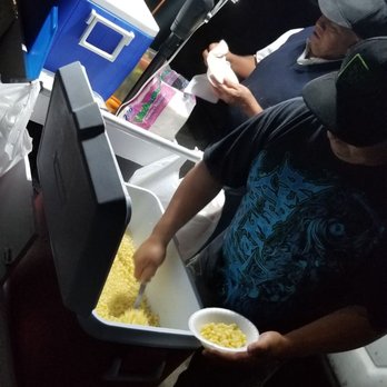 Corn Man - Prep for corn bowl - Food Stands Near Me - Los Angeles, California