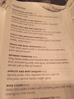 Menu photo 4 The Botanist Manchester, XGM