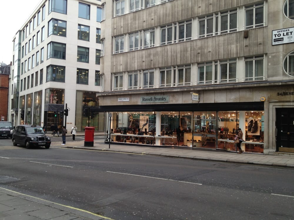 RUSSELL &amp; BROMLEY Shoe Stores 109 New Bond Street