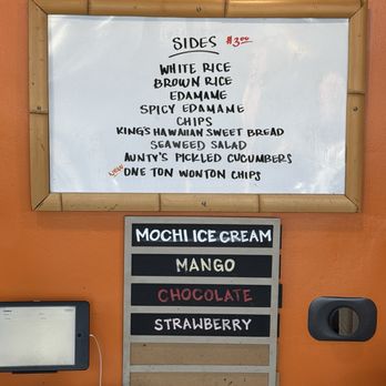 Jus' Poke - Sides menu - Hawaiian Near Me - Redondo Beach, California