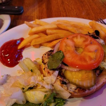 LongHorn Steakhouse - Chicken sandwich which I dismantled prior to taking the pic. Lol - Steakhouses Near Me - Garner, North Carolina LongHorn Steakhouse - Chicken sandwich which I dismantled prior to taking the pic. Lol - Steakhouses Near Me - Garner, North Carolina