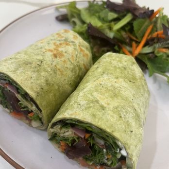 Float Hollywood - Veggie wrap with a fresh side salad - Coffee & Tea Near Me - Los Angeles, California Float Hollywood - Veggie wrap with a fresh side salad - Coffee & Tea Near Me - Los Angeles, California