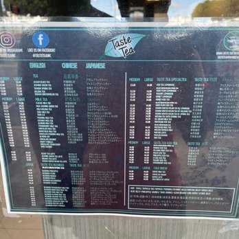 Taste Tea - Menu - Bubble Tea Near Me - Ewa Beach, Hawaii