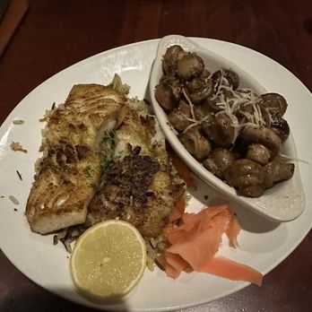 Pelican's - Chilean Seabass with Mushrooms - Steakhouses Near Me - Wichita Falls, Texas Pelican's - Chilean Seabass with Mushrooms - Steakhouses Near Me - Wichita Falls, Texas