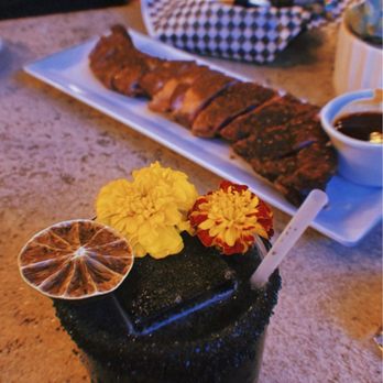 Bobby Q - Mesa - La Ofrenda cocktail and Rib Tip appetizer - New American Near Me - Mesa, Arizona Bobby Q - Mesa - La Ofrenda cocktail and Rib Tip appetizer - New American Near Me - Mesa, Arizona