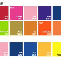 TacoBird Custom Apparel and Gifts - Screen Print Colors