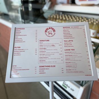 Here & There - Menu - Coffee & Tea Near Me - Stanton, California