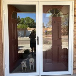 Barnett Aldon Ironworks - Storm door