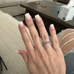 Ombré French dip mani. Day 1 Ombré French dip mani. Day 1